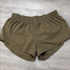 oiselle Olive Athletic Running Shorts